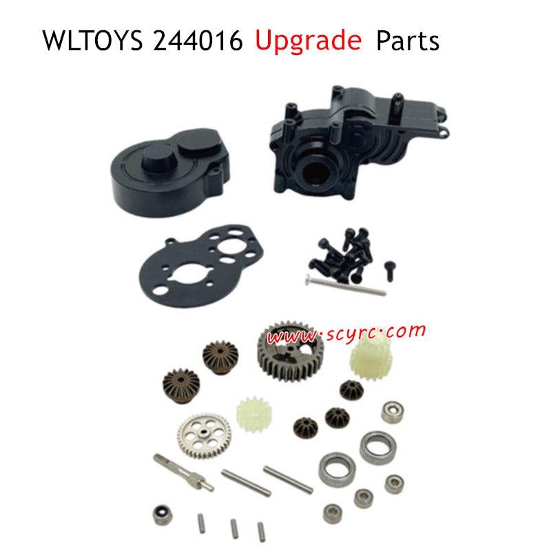 WLTOYS 244016 Upgrade Parts Gearbox Housing and Gear Assembly Black