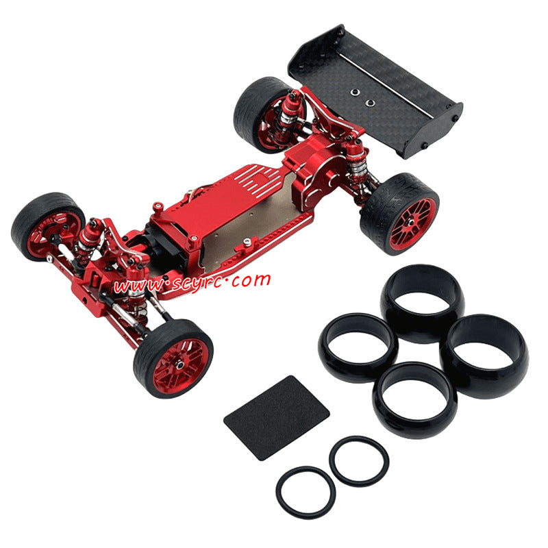 WLTOYS 244016 Upgrade Parts Metal modified Car Frame Red