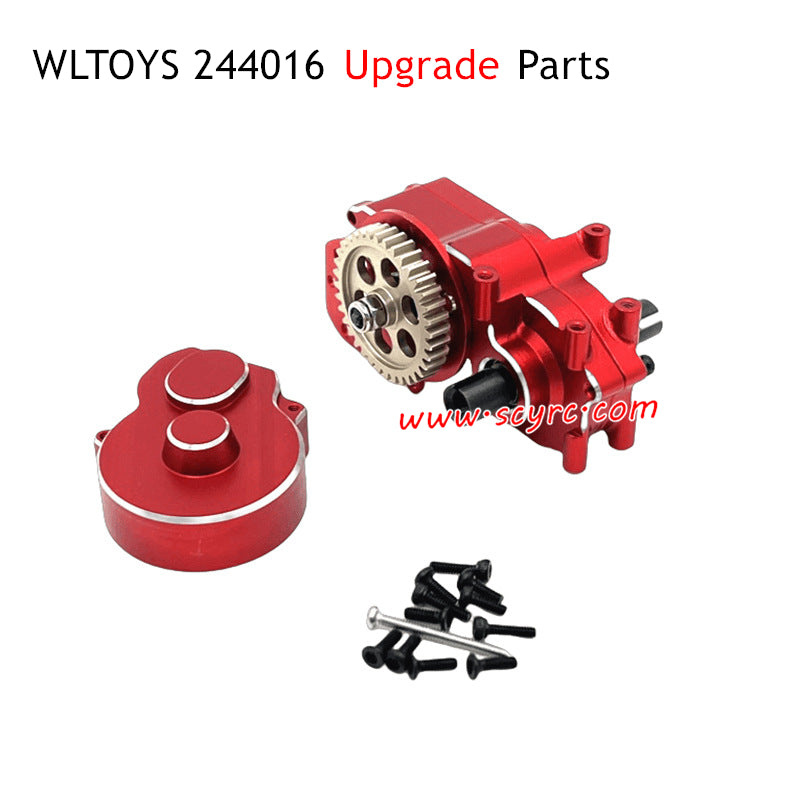 WLTOYS 244016 Upgrade Parts Rear Gearbox Assembly Red