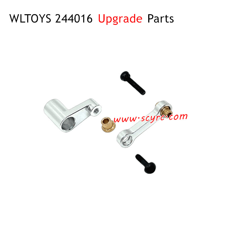 WLTOYS 244016 Upgrade Parts Servo Arm and Steering Rod Silver
