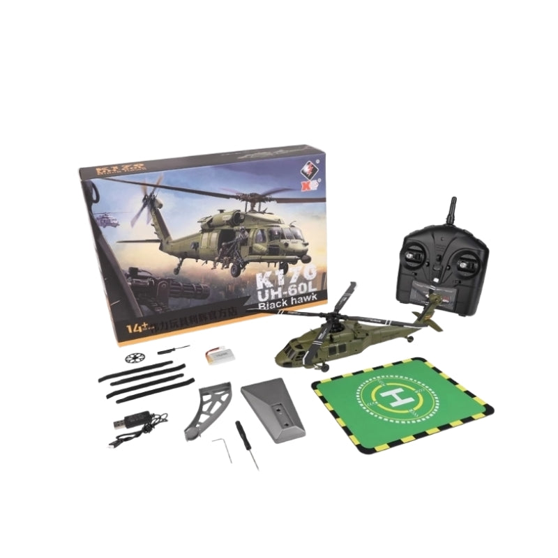 WLTOYS K170 UH-60L Brushless RC Helicopter RTR Green