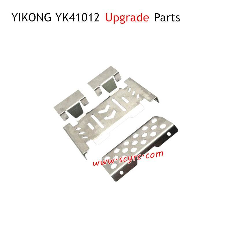 YIKONG YK41012 RC Car Upgrade Parts Chassis Stainless Steel Armor