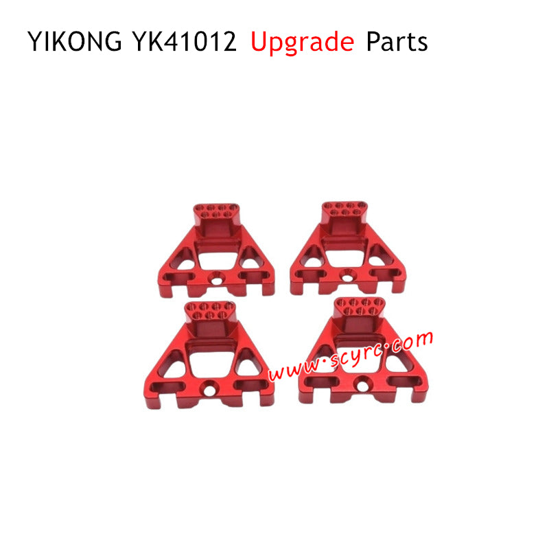 YIKONG YK41012 RC Car Upgrade Parts Front and Rear Shock Mounts Red