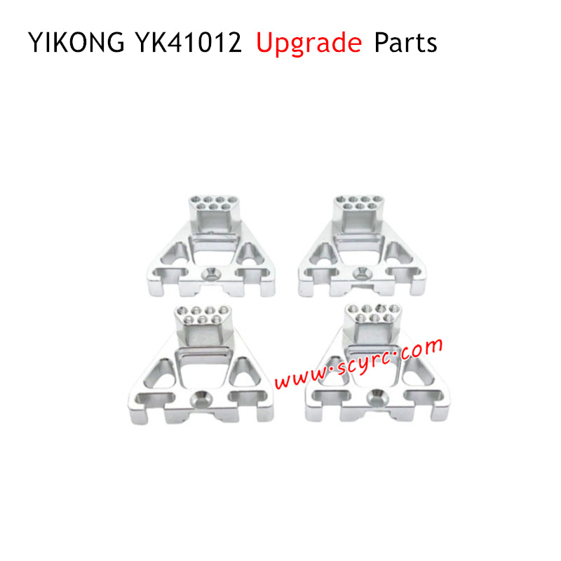 YIKONG YK41012 RC Car Upgrade Parts Front and Rear Shock Mounts Silver