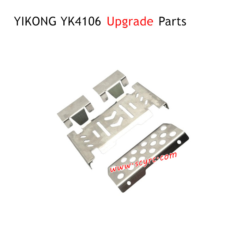 YIKONG YK4106 Upgrade Parts Chassis Stainless Steel Armor