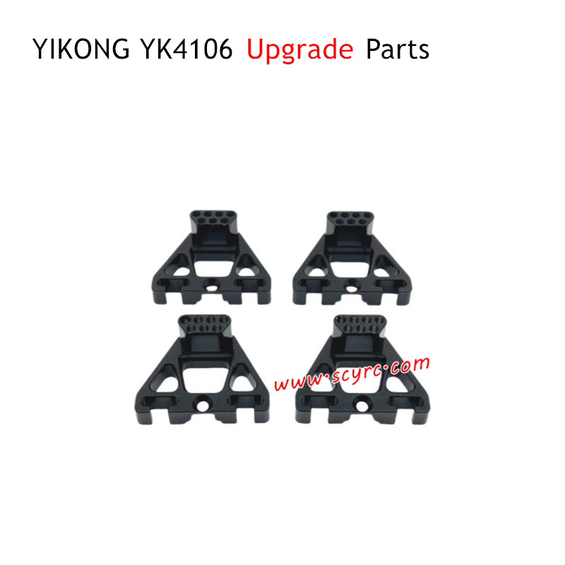 YIKONG YK4106 Upgrade Parts Front and Rear Shock Mounts Black