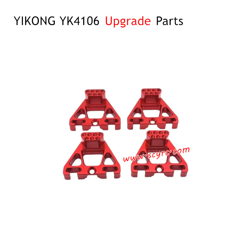 YIKONG YK4106 Upgrade Parts Front and Rear Shock Mounts Red