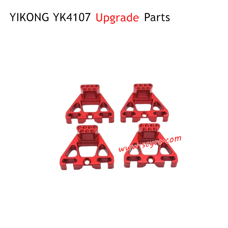 YIKONG YK4107 YK4107 Pro Upgrade Parts Front and Rear Shock Mounts Red