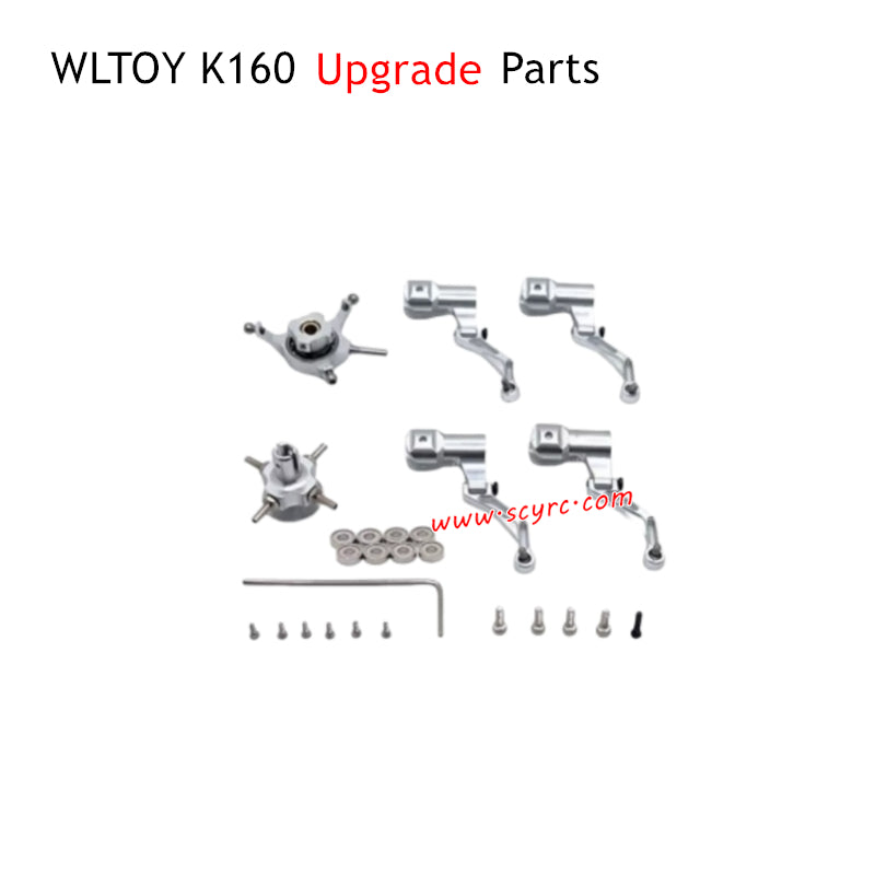 WLTOYS K160 Plane Upgrade Parts Rotor Clamp and Bearings Silver K124-023