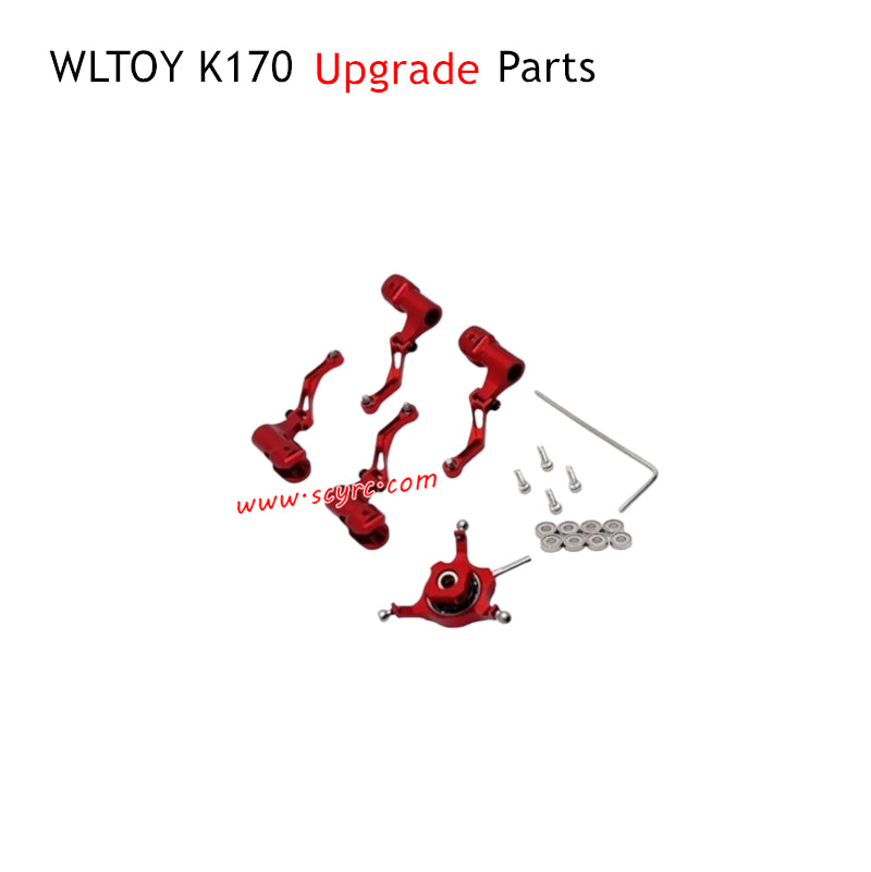 WLTOYS K170 Plane Upgrade Parts Blade Clamp and Bearings Red